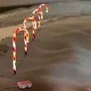 4er Set LED Zuckerstangen Gartenstecker Weihnachtsdeko – Galeriebild 2, Artikelnummer 8092