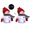2er Set LED Deko Schneemann Figur Weihnachten – Galeriebild 1, Artikelnummer 13872