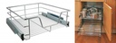 50 CM TELESKOP SCHUBLADE KÜCHEN KÜCHENREGAL REGAL KÜCHENSCHUBLADE NEU – Galeriebild 1, Artikelnummer 1417