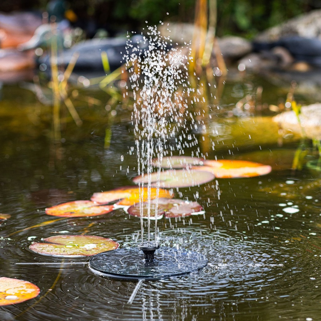 Solar Springbrunnen Ø 16 cm mit 7 verschiedene Düsen – Galeriebild 5, Artikelnummer 17287