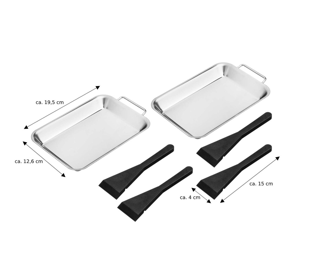 2er Set Edelstahl Grillpfannen ideal für Gemüse Fleisch Fisch Grillgut – Galeriebild 2, Artikelnummer 15831
