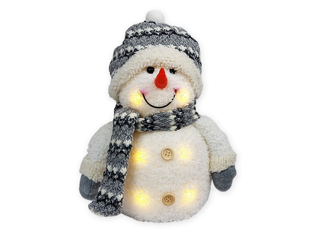 LED Deko Schneemann Weihnachtsdekoration Höhe ca. 26 cm – Galeriebild 1, Artikelnummer 16039