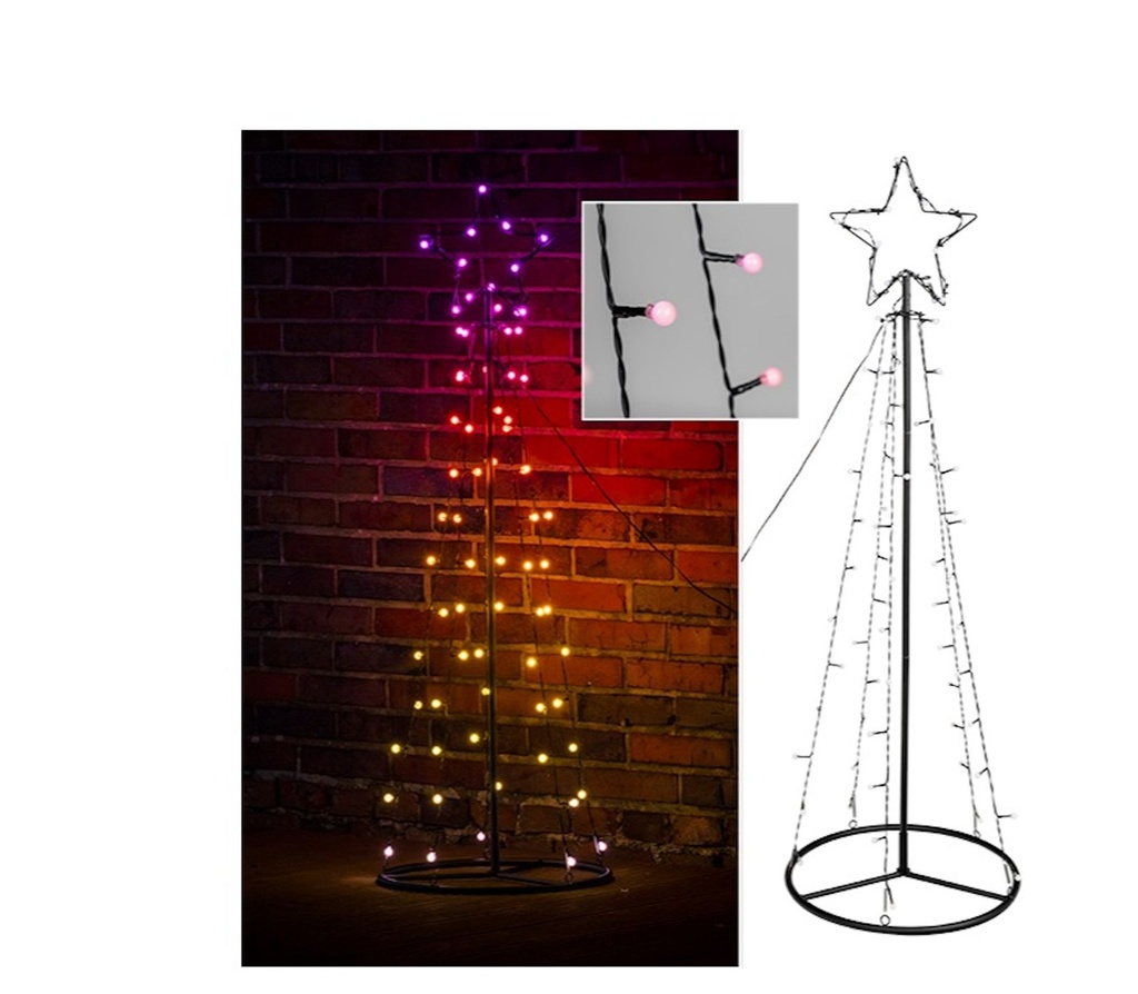 LED Metall Weihnachtsbaum Dekoration – Galeriebild 2, Artikelnummer 15267