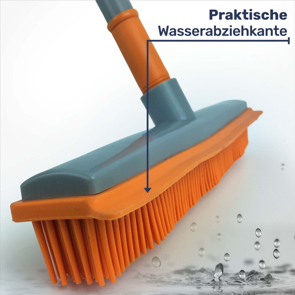 Gummibesen mit Teleskopstiel und Wasserabziehkante Kunststoff – Galeriebild 2, Artikelnummer 2330