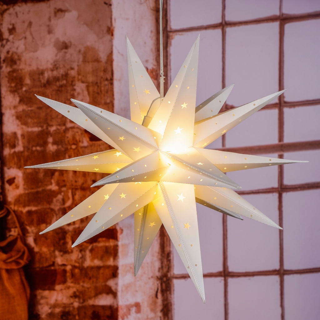 LED Weihnachtsstern Dekostern Leuchtstern Fensterdekoration – Galeriebild 4, Artikelnummer 5828