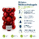 20er Weihnachtsbaum Kugeln Kunststoff – Galeriebild 1