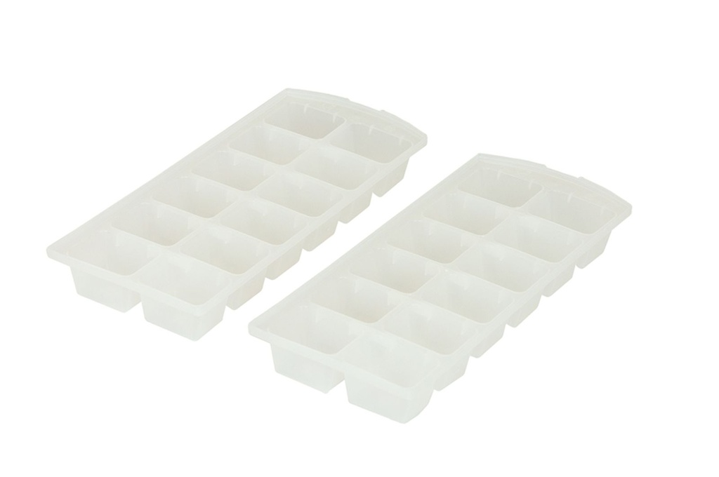 2er Set Eiswürfelbereiter Eiswürfelform Kunststoff