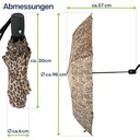 Taschenschirm Leopardenmuster Automatik 8 Streben Fiberglas 100 cm – Galeriebild 7, Artikelnummer 18145