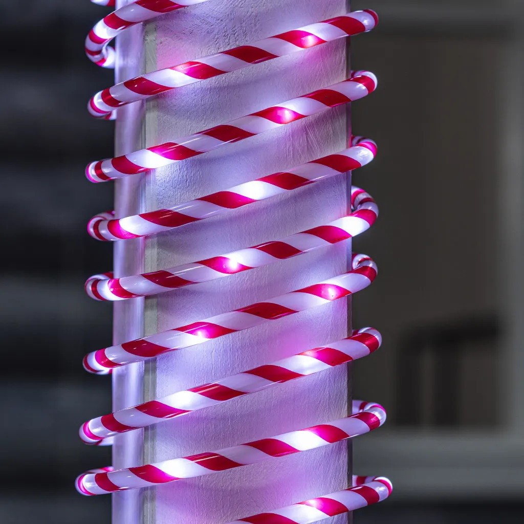 LED Lichterschlauch 6m, flexibel formbar rot / weiss – Galeriebild 1, Artikelnummer 18519