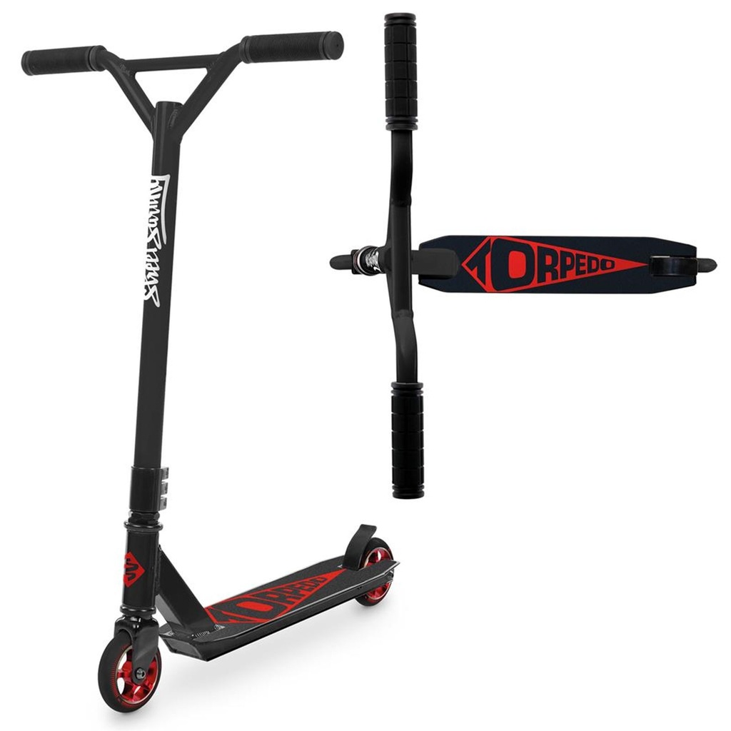 Stunt Scooter Street Surfing Torpedo Red Leicht Robust und Stylisch