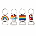 Flaschenöffner Schlüsselanhänger 4er Set Pride Metall 8 cm – Galeriebild 1, Artikelnummer 18437
