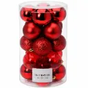 20er Weihnachtsbaum Kugeln Kunststoff