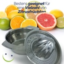 Robuste Edelstahl Orangen-Zitruspresse Zitronenpresse 350ml – Galeriebild 1, Artikelnummer 17265