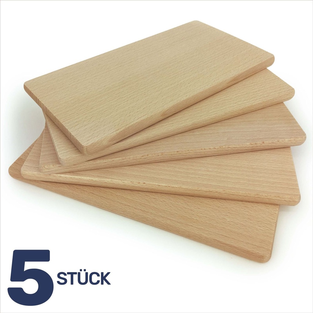 5x Holz Frühstücksbrettchen Vesperbrett Brettchen – Galeriebild 2, Artikelnummer 2241