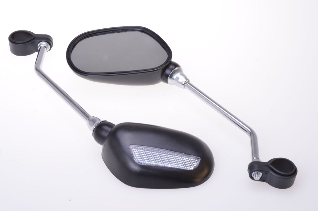 2er Fahrradspiegel Lenkerspiegel mit Reflektor – Galeriebild 2, Artikelnummer 9830