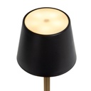 LED Tischlampe schwarz mit Touch Schalter Akku USB warmweiß 3 Modi – Galeriebild 4, Artikelnummer 18295