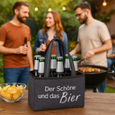 Flaschentasche Filz 6 Fächer Der Schöne und das Bier Tragetasche – Galeriebild 7, Artikelnummer 18097