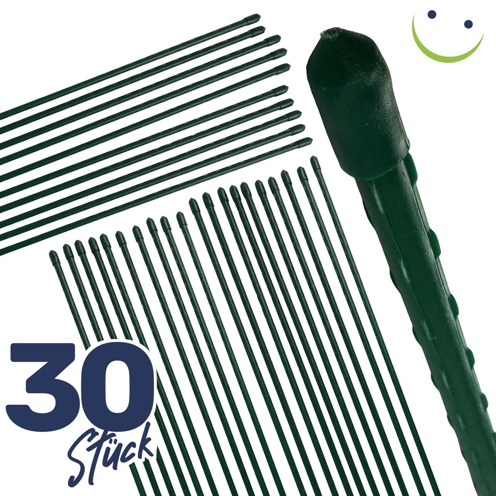 Pflanzstab Rankhilfe Stahl mit Kunststoff Ummantelung grün 90 cm – Galeriebild 6