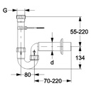 HAAS PP-Waschmaschinen-Siphon DN 50, weiß 1'' und 3/4'' – Galeriebild 1, Artikelnummer 8840