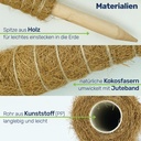 Erweiterbare Pflanzenstütze mit Kokosfilz – Rankhilfe 60 cm – Galeriebild 4, Artikelnummer 17643