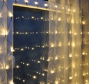 160 LED Lichternetz warmweiß 320x150 cm