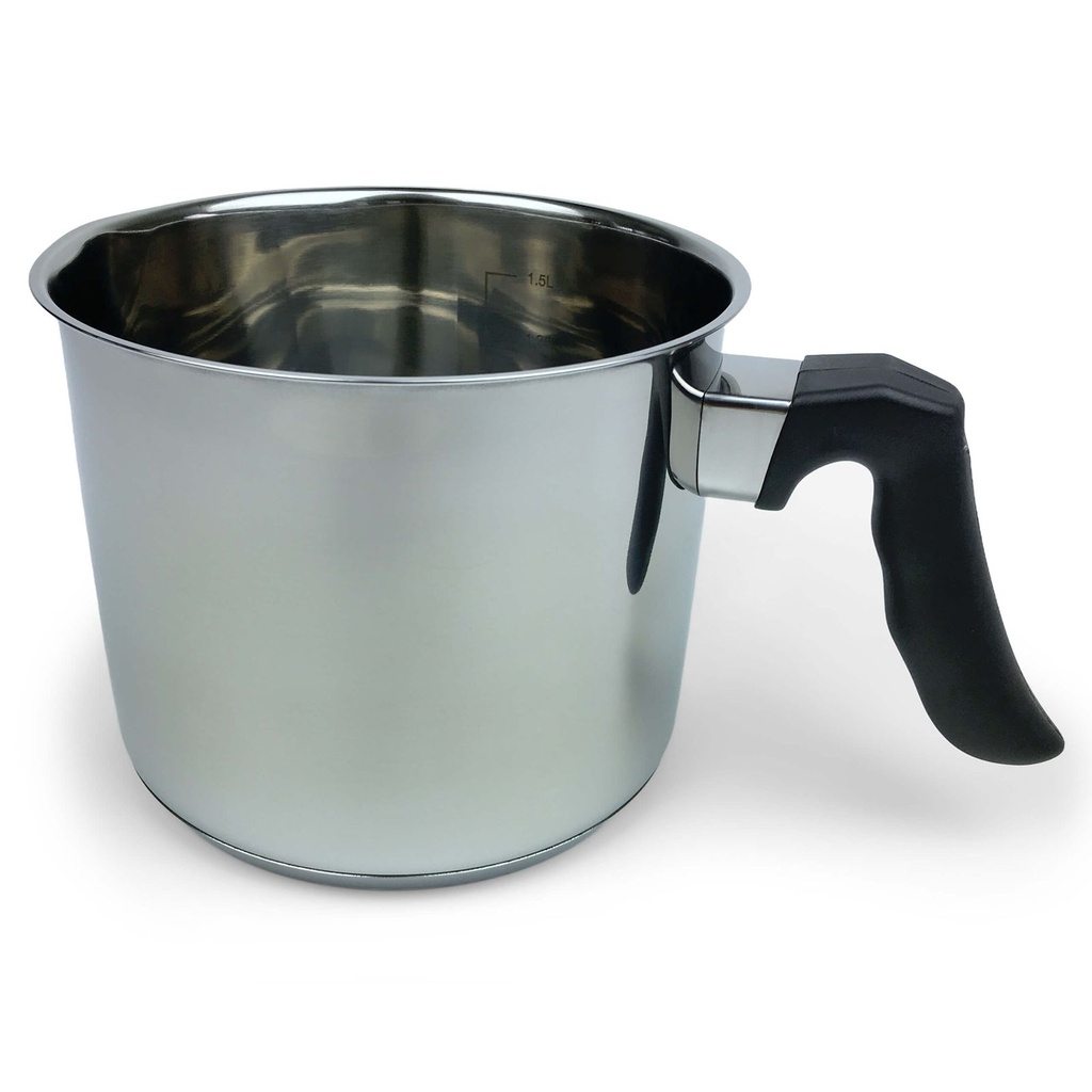 EDELSTAHL Milchkochtopf Kochtopf Milchtopf Topf Kuvertüre SYLT 1,5L – Galeriebild 1, Artikelnummer 2628