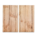 Zeller 2er Herdabdeckplatten "Wood" Glas – Galeriebild 1, Artikelnummer 15419