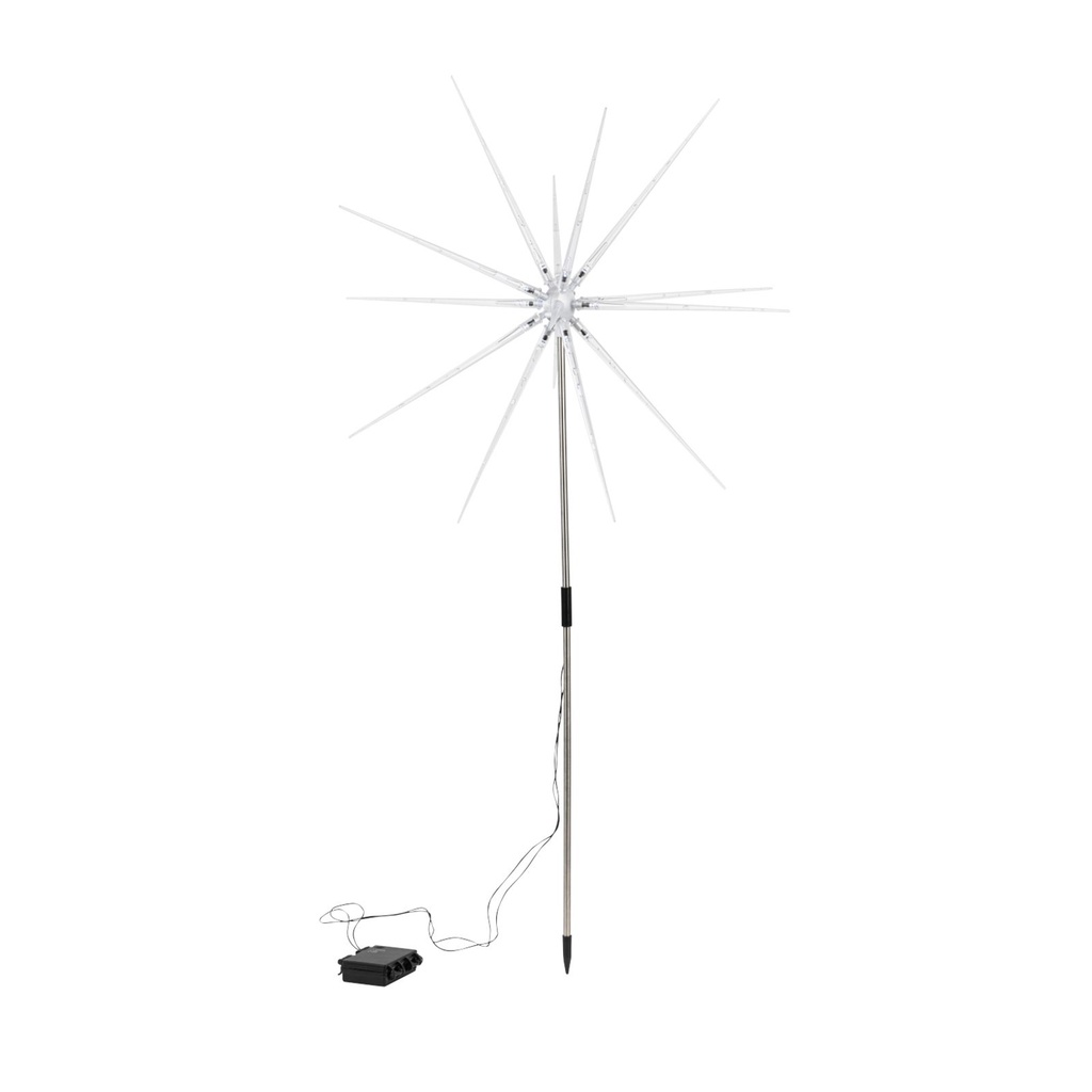 LED Gartenstecker Polar Stern mit Timer – Für Innen und Außen – Galeriebild 2, Artikelnummer 17554