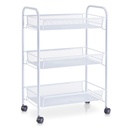 Zeller 3-Etagen Rollwagen Badwagen Allzweckwagen Metall ca. 43,5 x 26 x 62,5 cm