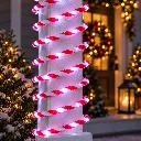 LED Lichterschlauch 6m, flexibel formbar rot / weiss – Galeriebild 1, Artikelnummer 18519