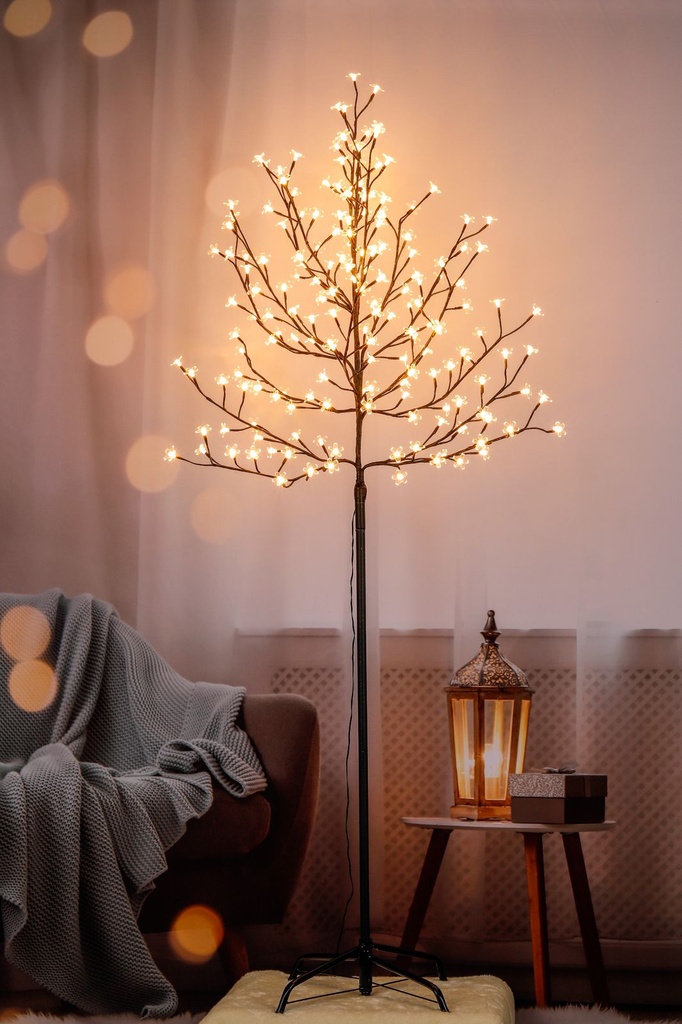 Kirschblütenbaum 180cm mit 180 LED warmweiß Innen Außen Deko