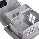 LED Solar Vogelfutterhaus mit Licht zum Aufhängen Garten Metall grau – Galeriebild 6, Artikelnummer 18296