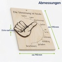 Stimmungsbarometer Türschild aus Holz mit drehbarem Daumen 17x11 cm – Galeriebild 7, Artikelnummer 1981