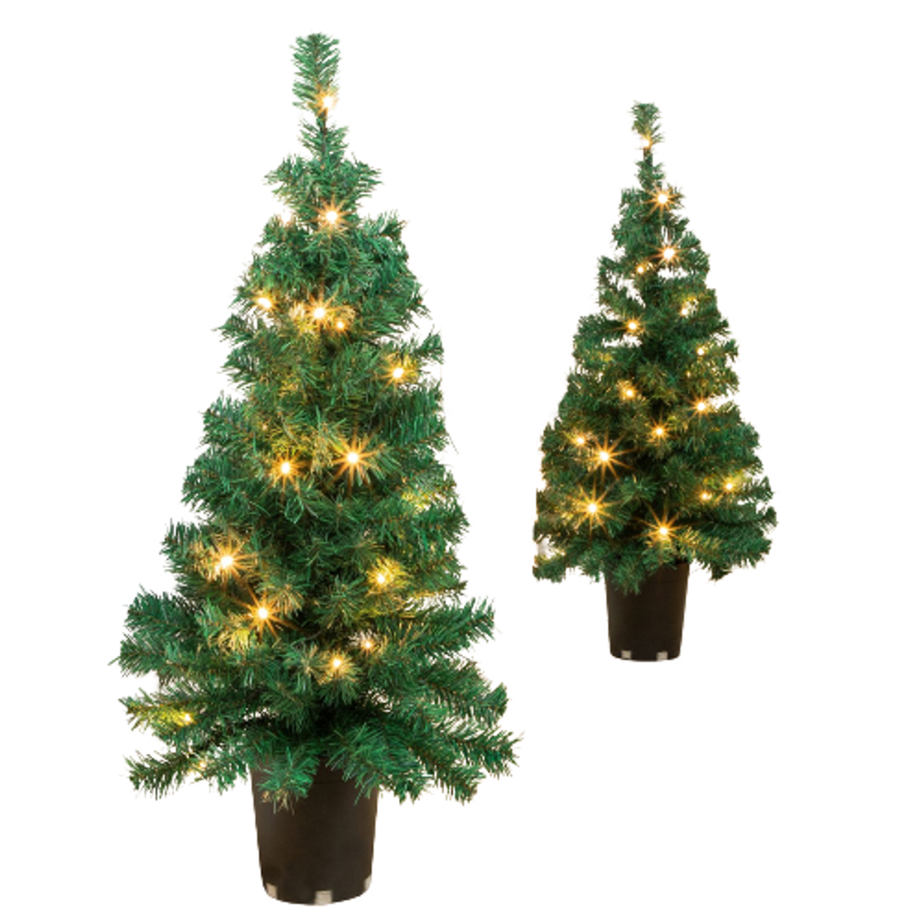 2er LED Weihnachtsbaum & Kranz Set – Galeriebild 4, Artikelnummer 15965
