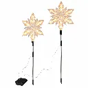 2er Set LED Gartenstecker Stern ca. 23,5 x 66 cm – Galeriebild 1, Artikelnummer 18515