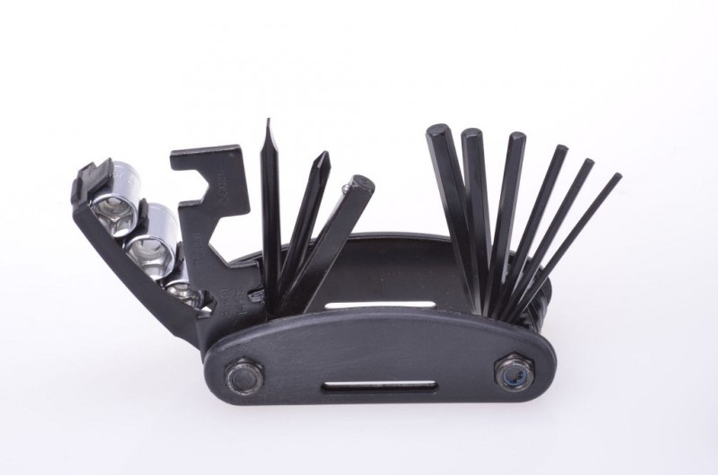 Multitool Werkzeugset 15in1 Fahrrad Reperaturset Werkzeug mit Gürteltasche
