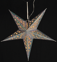 Beleuchteter Weihnachtsstern mit 15 warmweißen LEDs, 43 cm