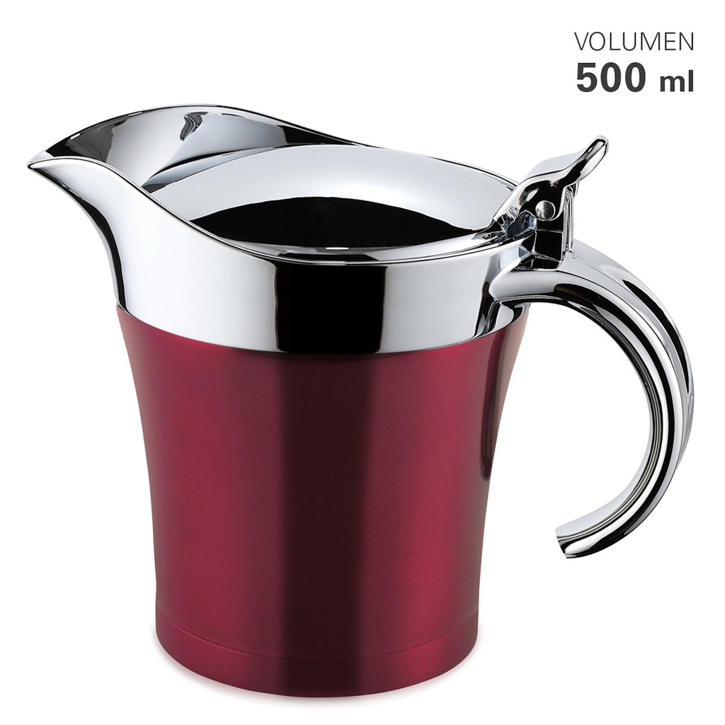 Thermo Sauciere 500 ml Edelstahl Rot – Galeriebild 1, Artikelnummer 15326