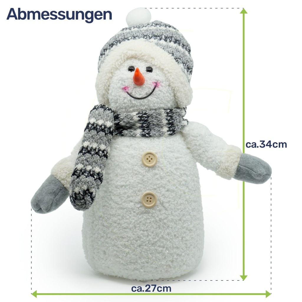 Deko Schneemann LED Weihnachten Figur – Galeriebild 4, Artikelnummer 3132