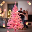 Pinker Weihnachtsbaum 150 cm künstlich mit Metallständer 440 Zweigen – Galeriebild 4, Artikelnummer 3007