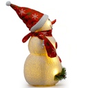 Dekorativer LED Schneemann 34 cm Innenbereich batteriebetrieben – Galeriebild 13, Artikelnummer 3818