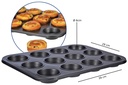 12er Muffinform Muffin Form Backform 12 Loch Antihaftbeschichtet – Galeriebild 1, Artikelnummer 2268
