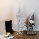 Weißer Weihnachtsbaum 90 cm künstlicher Tannenbaum 100 Spitzen – Galeriebild 1, Artikelnummer 8125