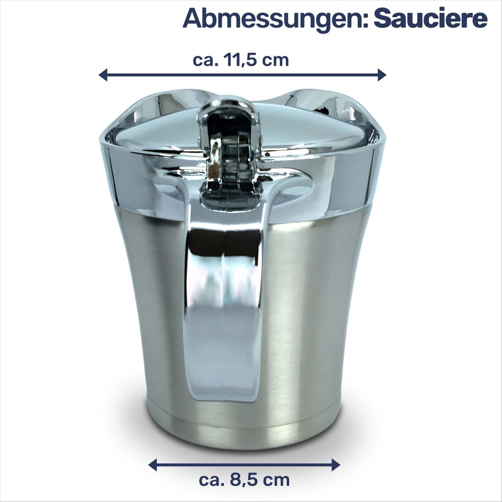 2er Set Edelstahl Thermo Sauciere Einhand Soßenkanne – Galeriebild 8, Artikelnummer 17213