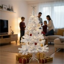 Weißer Weihnachtsbaum 90–180 cm künstlicher Tannenbaum in 4 Größen – Galeriebild 2, Artikelnummer 18345