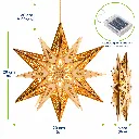 LED Weihnachtsstern Holz 6 warmweiße LEDs Batteriebetrieb Ø29 cm – Galeriebild 3, Artikelnummer 3100