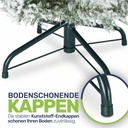 Weihnachtsbaum 150 cm mit Schneeoptik und Metallständer, PVC – Galeriebild 5, Artikelnummer 18285