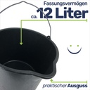 Baueimer 12 Liter mit Ausguss und Skala – Galeriebild 4, Artikelnummer 17057