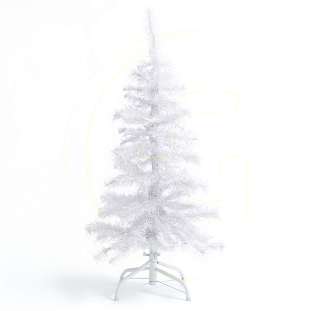 Weißer Weihnachtsbaum 90 cm künstlicher Tannenbaum 100 Spitzen – Galeriebild 9, Artikelnummer 8125