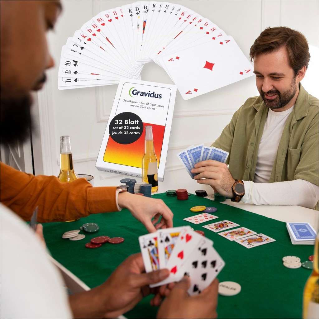 36er Set Skatkarten französisches Blatt 32 Spielkarten Kartenset – Galeriebild 4, Artikelnummer 2495